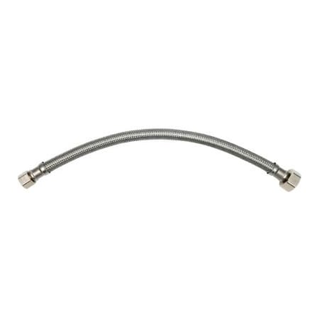 Robinson Tech International New Jersey THEWORKS SS Faucet Supply line - 3/8in OD x 1/2in FIP x 20in SL123